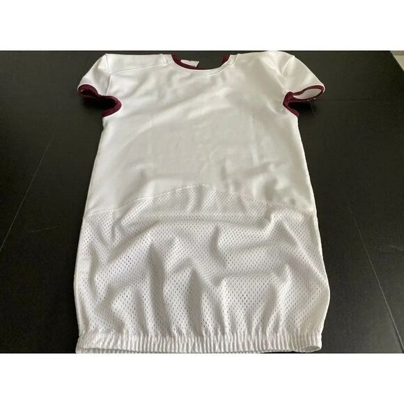 Nike Vapor Untouchable Football Practice Jersey White Maroon Men’s Sz M NWT - Picture 8 of 9